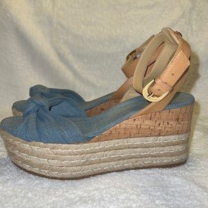 Michael Kors Benji Wedges - Jean and Weave